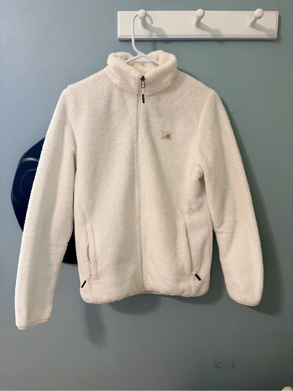 New Balance Women's Cream Sherpa Fleece Jacket